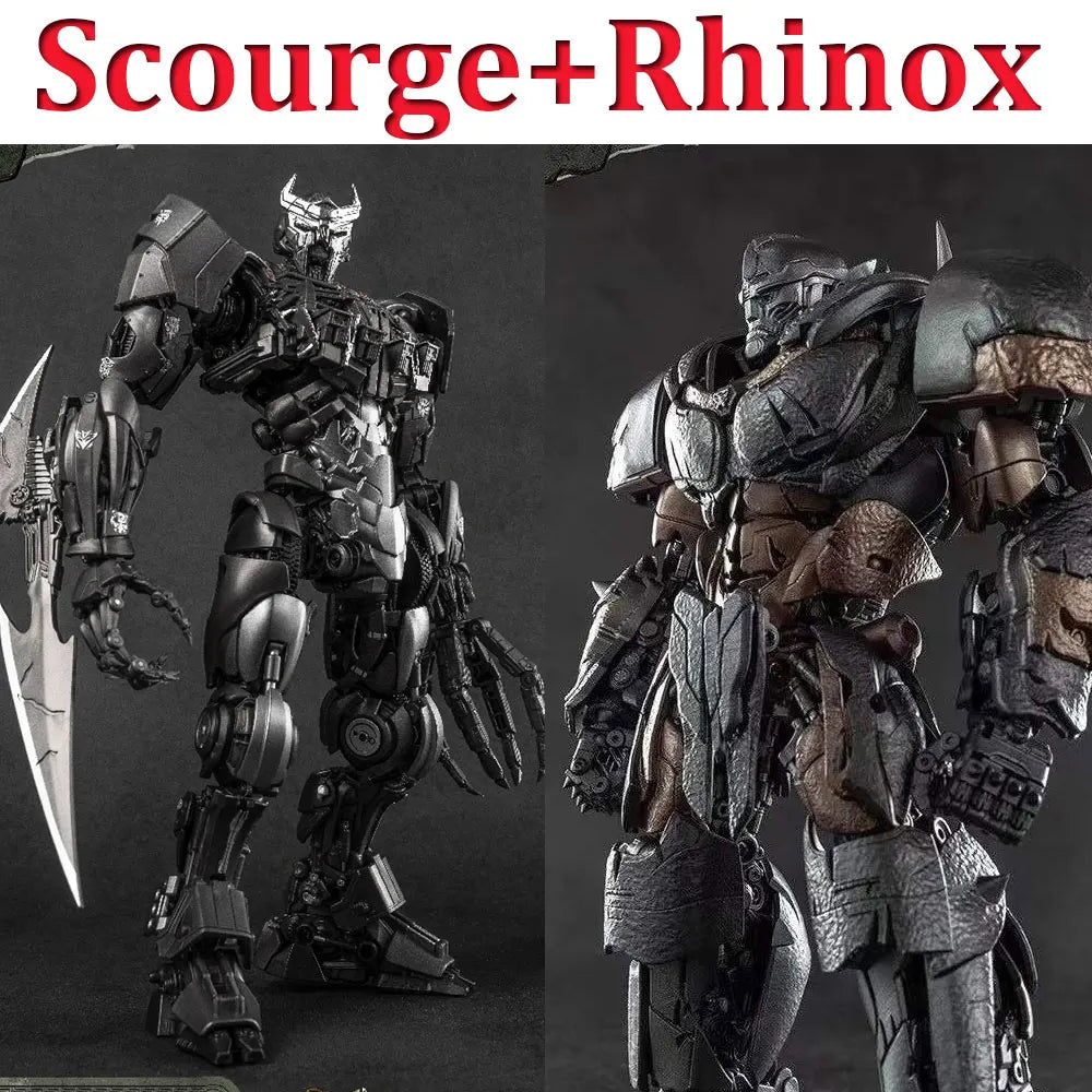 Zestaw 2 figurek Transformers Scourge i Rhinox — pojedynek drapieżników AMK