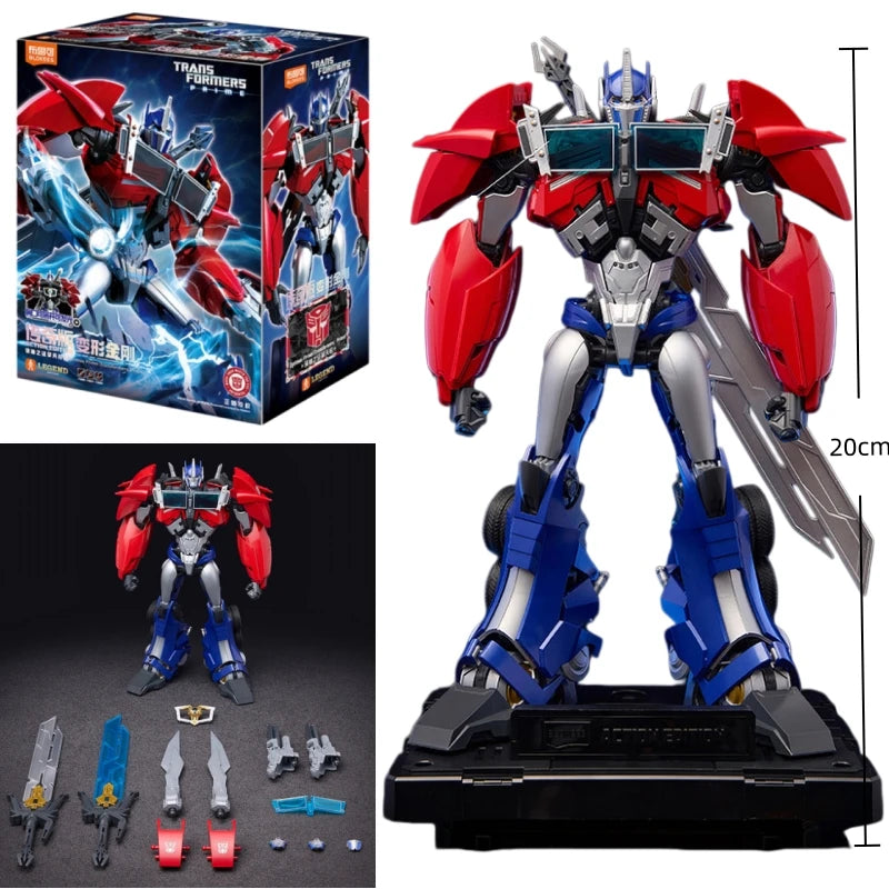 Figurka Transformers Optimus Prime 20 cm — chromowana edycja Prime Blokees