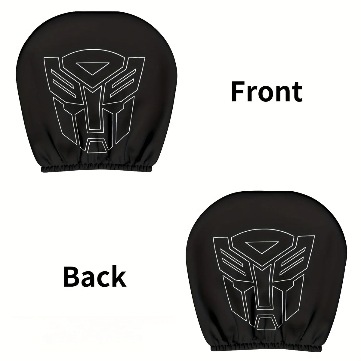 Pokrowce na zagłówki Transformers Autobot — Zestaw 2 osłon na fotele samochodowe