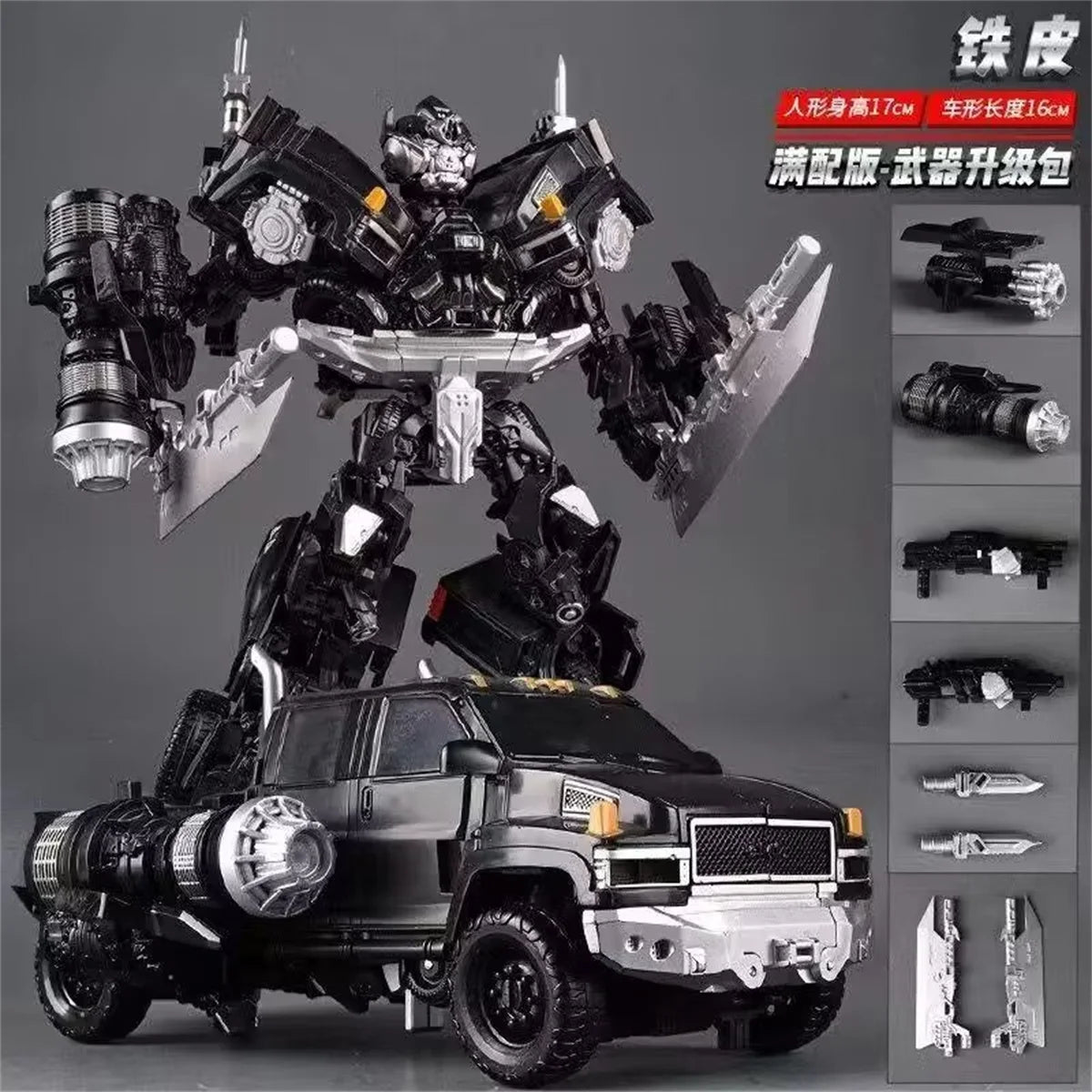 Figurka Transformers Ironhide Weapon Master — Srebrne wykończenie, edycja Pionier
