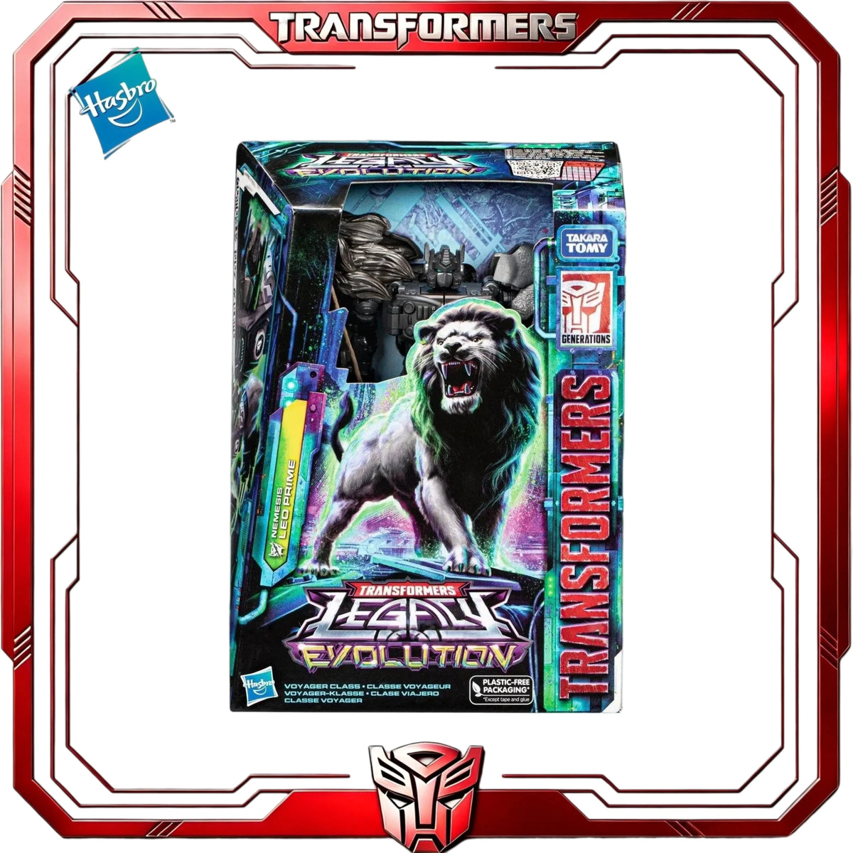 Figurka Transformers Nemesis Leo Prime — kolekcjonerski robot-lew Maximal Legacy Evolution