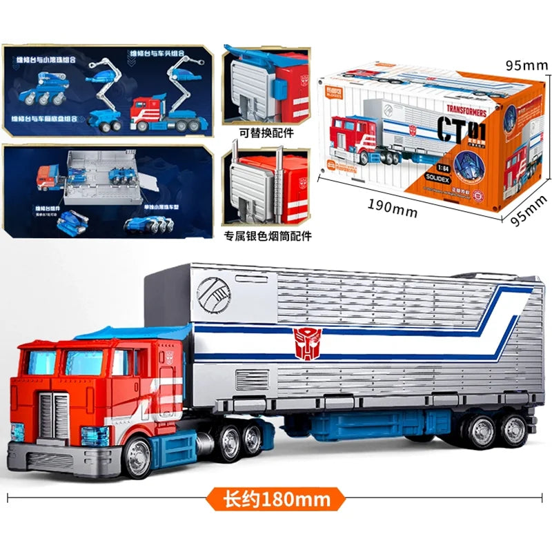 Ciężarówka Transformers Optimus Prime CT01 — Czerwono-biała naczepa Autobotów