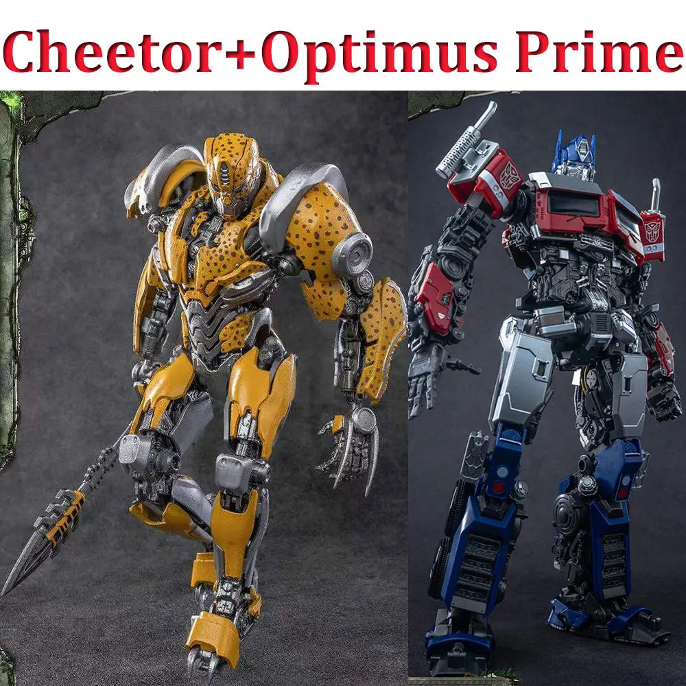 Zestaw 2 figurek Transformers Cheetor i Optimus Prime — model AMK Rise of the Beasts