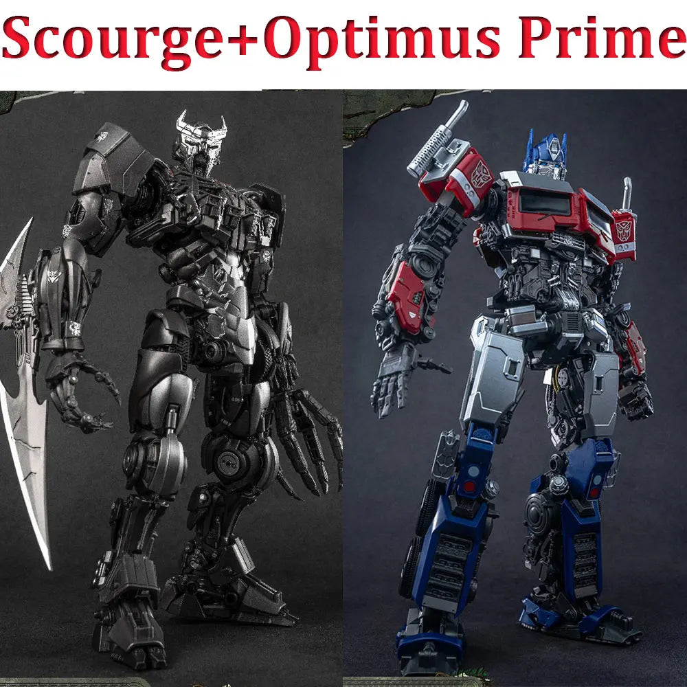 Zestaw 2 figurek Transformers Scourge i Optimus Prime — rywalizacja AMK Yolopark
