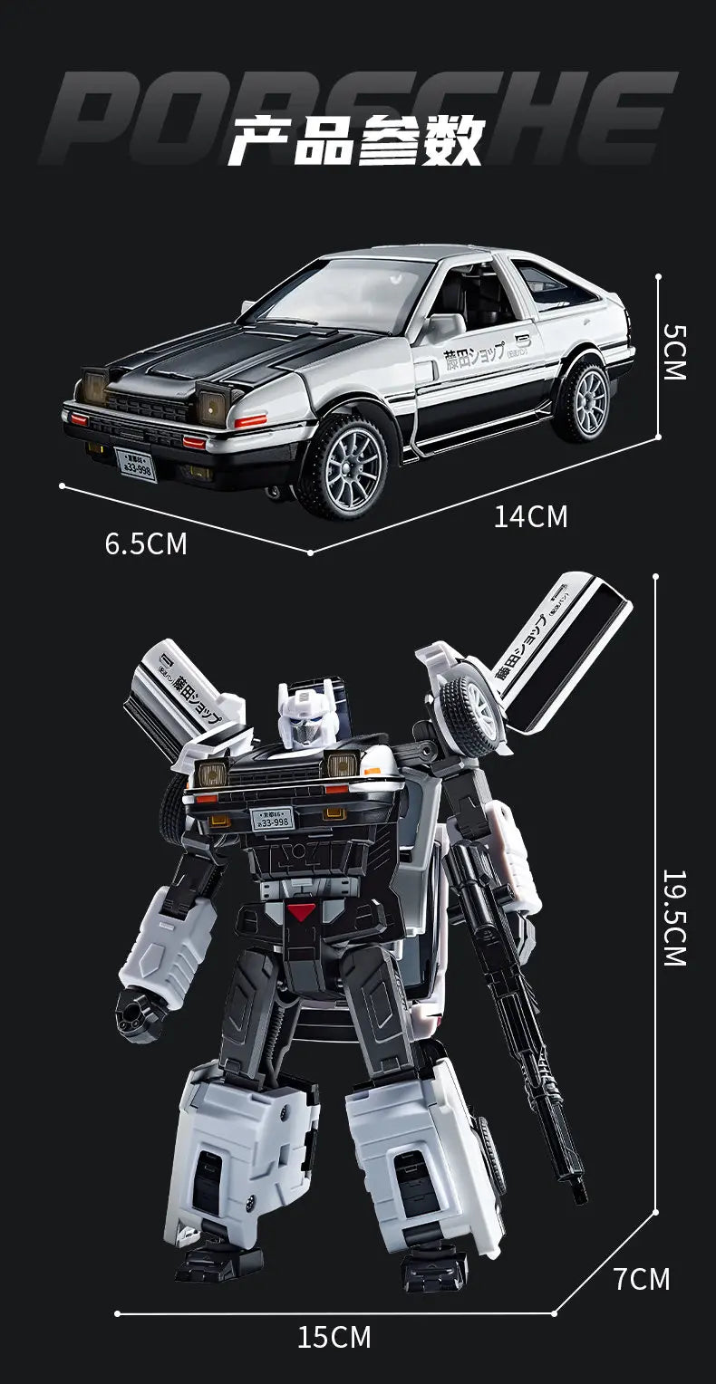 Figurka Transformers AE86 Initial D — zdeformowany robot ze sklepu z tofu