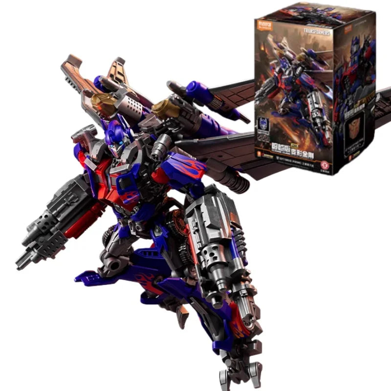 Figurka Transformers Optimus Prime z plecakiem skrzydłowym — Czerwono-niebieski klocek, zestaw do lotu Blitzwing