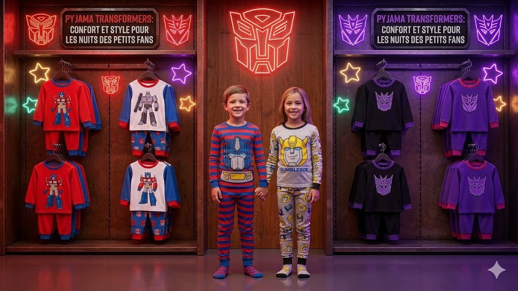 Pyjama Transformers : confort et style pour les nuits des petits fans