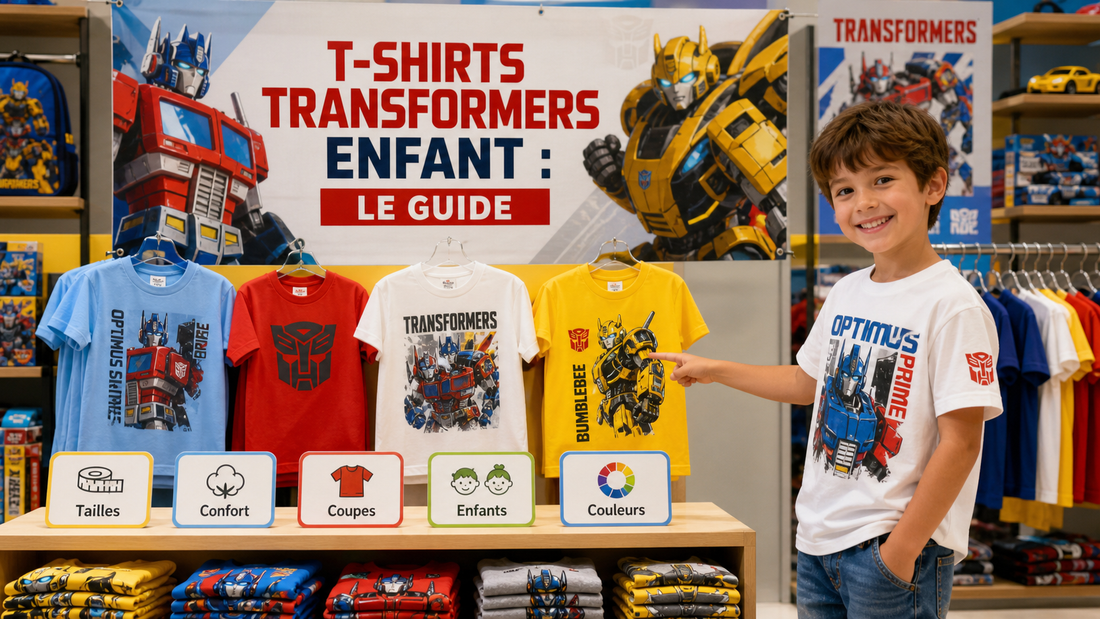 T-shirt Transformers enfant : taille, coupe et design, guide