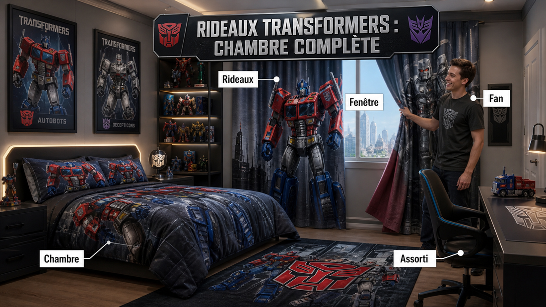 Rideau Transformers : habiller une chambre de fan de A à Z