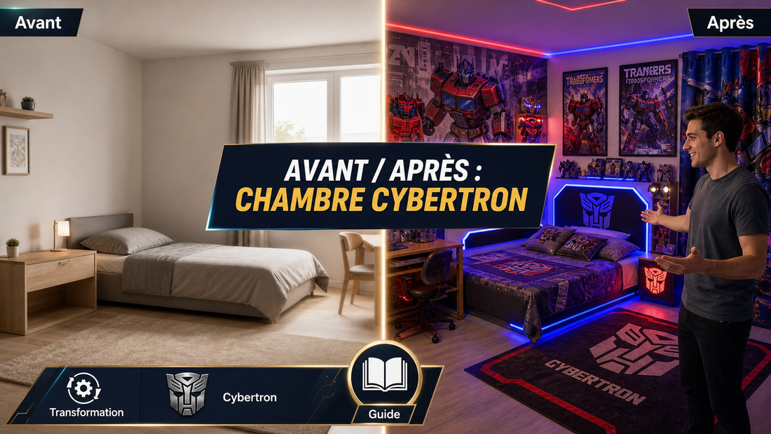 Chambre Cybertron : guide avant/après déco Transformers