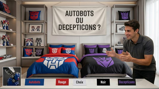 Quelle parure de lit Transformers choisir : Autobots ou Decepticons ?