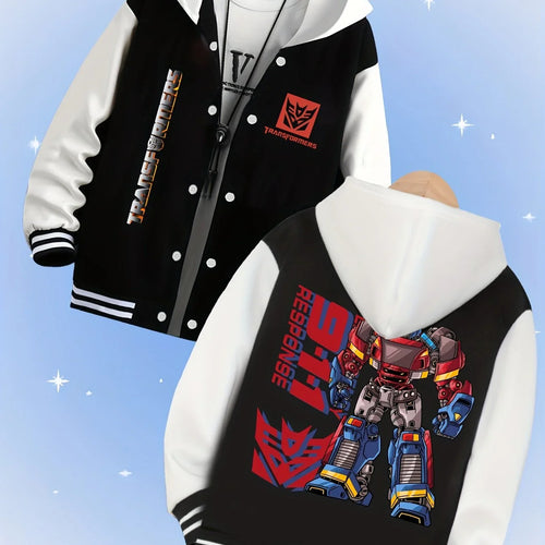 Kurtka Transformers New Design – czarno-biała