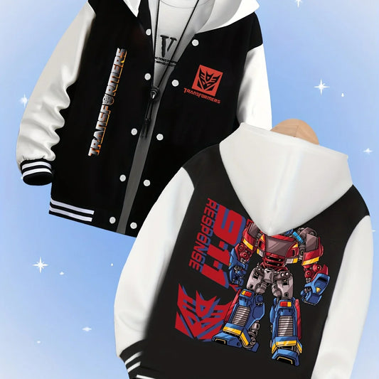 Kurtka Transformers New Design – czarno-biała