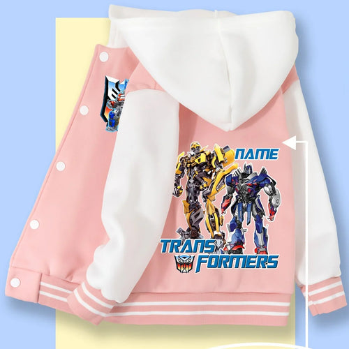 Kurtka Duo Transformers – różowo-biała