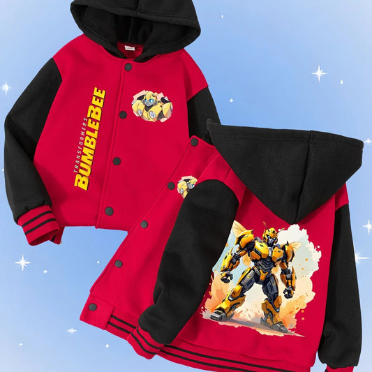 Kurtka Transformers Bumblebee – czarno-czerwona