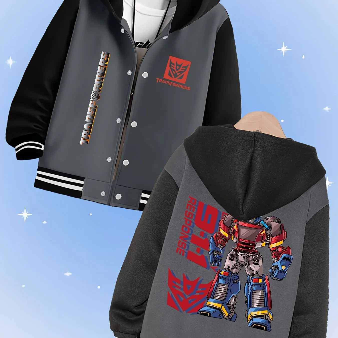 Kurtka Transformers New Design – ciemnoszara