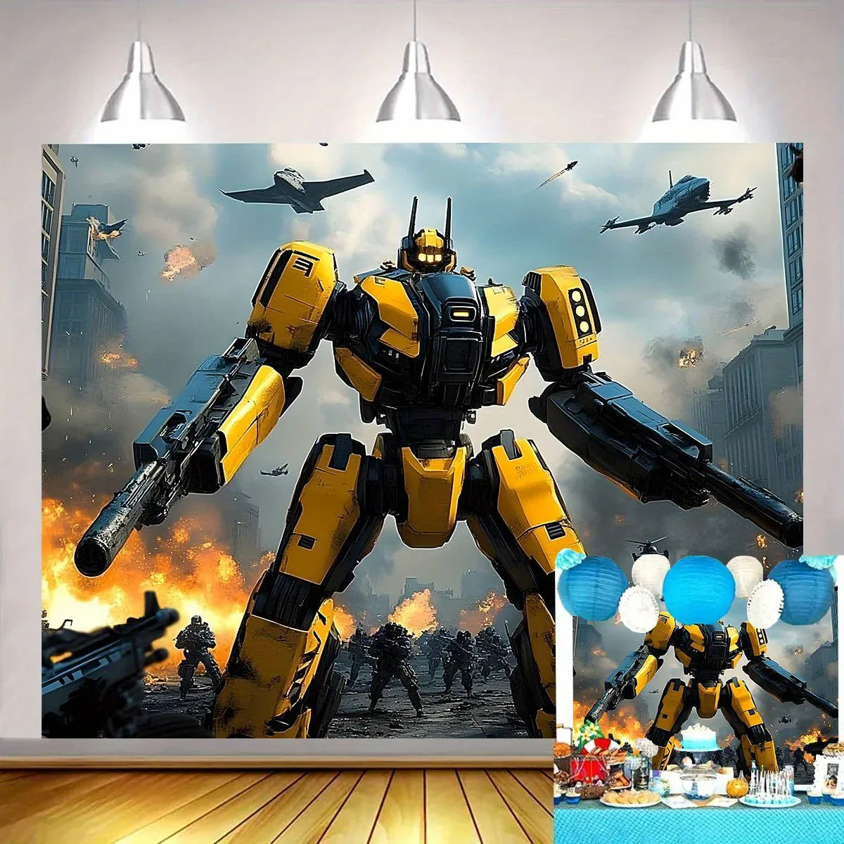 Plakat Transformers – Bumblebee Futurystyczny