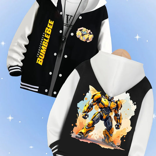 Kurtka Transformers Bumblebee – czarno-biała