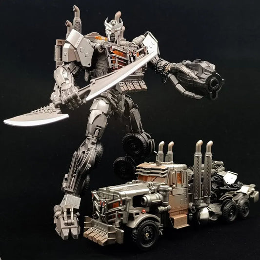 Figurine Transformers Scourge Épée au Clair TW1031 — Combat Chromé Mode Semi-Remorque
