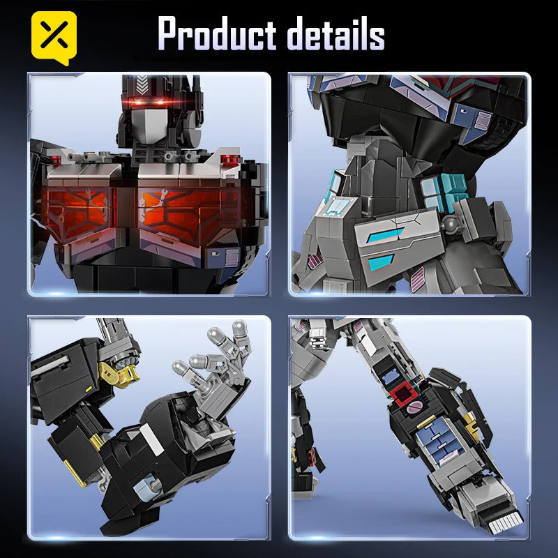 Klocki Transformers Nemesis Knight — konstrukcja mrocznego Optimusa Prime'a, 1886 elementów