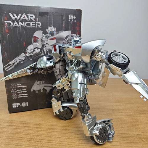 Figurka Transformers Sideswipe War Dancer — czerwono-srebrny wojenny tancerz