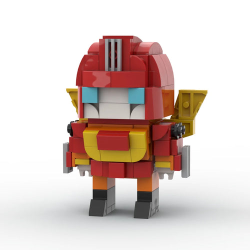 Figurka Transformers Rodimus Prime — Kompaktowy czerwono-złoty klocek, dowódca wojenny