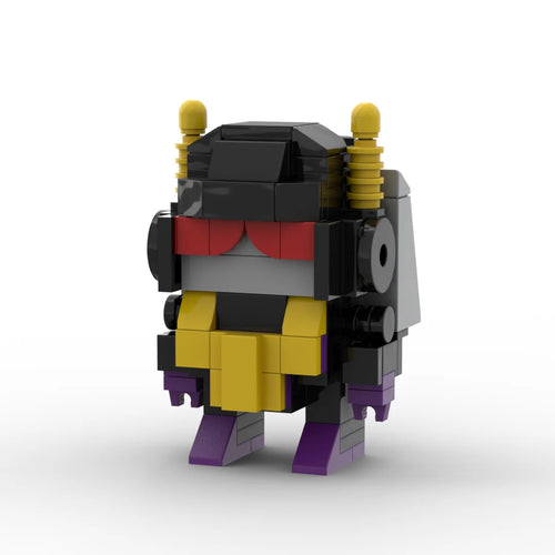 Figurka Transformers Kickback 2.0 — Fioletowo-żółty klocek, konik polny