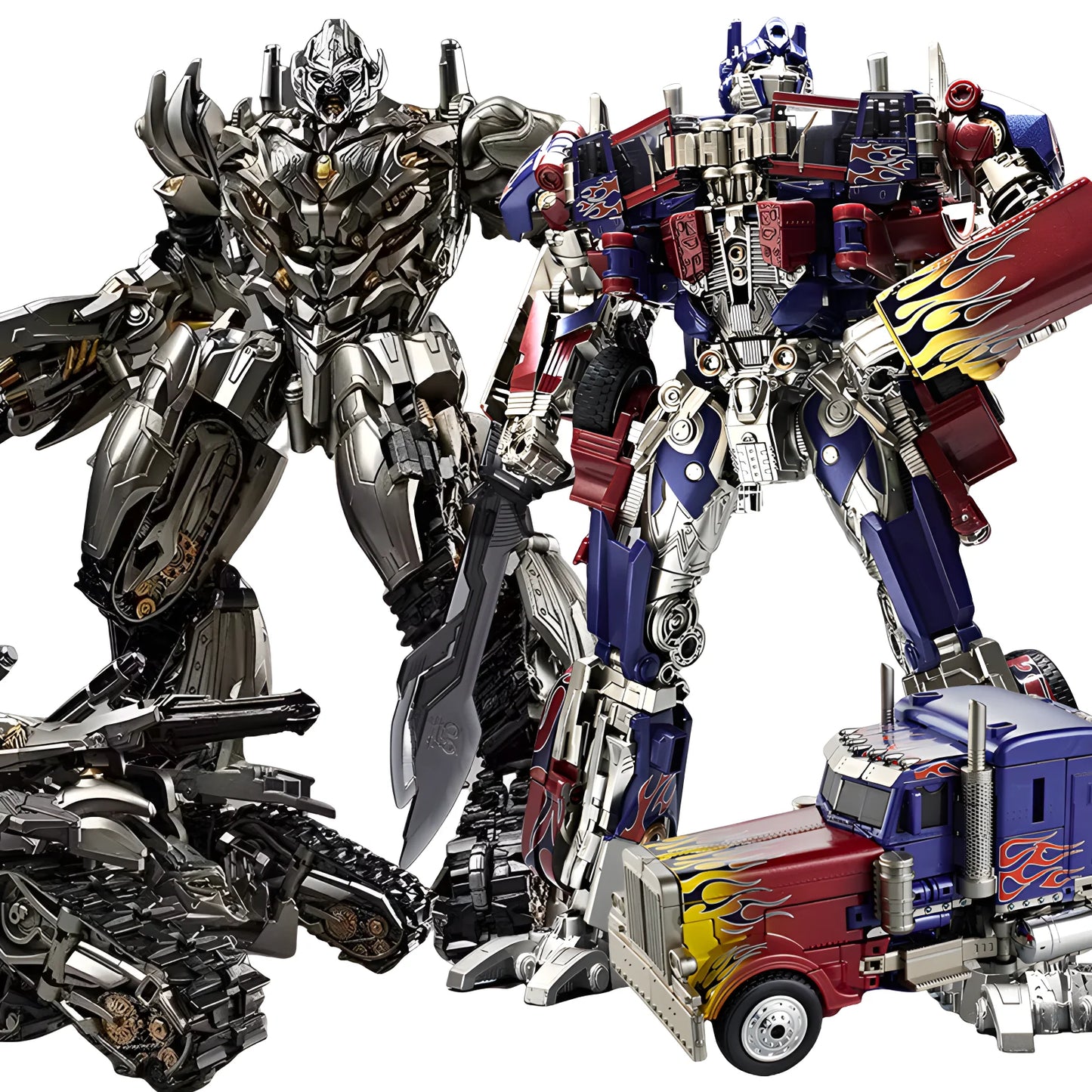 Figurka Transformers Megatron 30cm — transformowalny robot Alloy Movie G1 z ruchomymi elementami