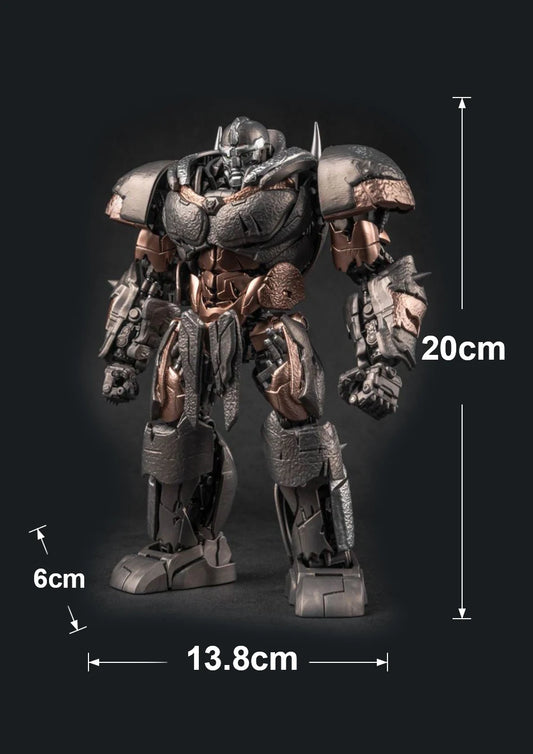 Figurka Transformers Rhinox w brązowym odcieniu — opancerzony wojownik w miedzianej tonacji