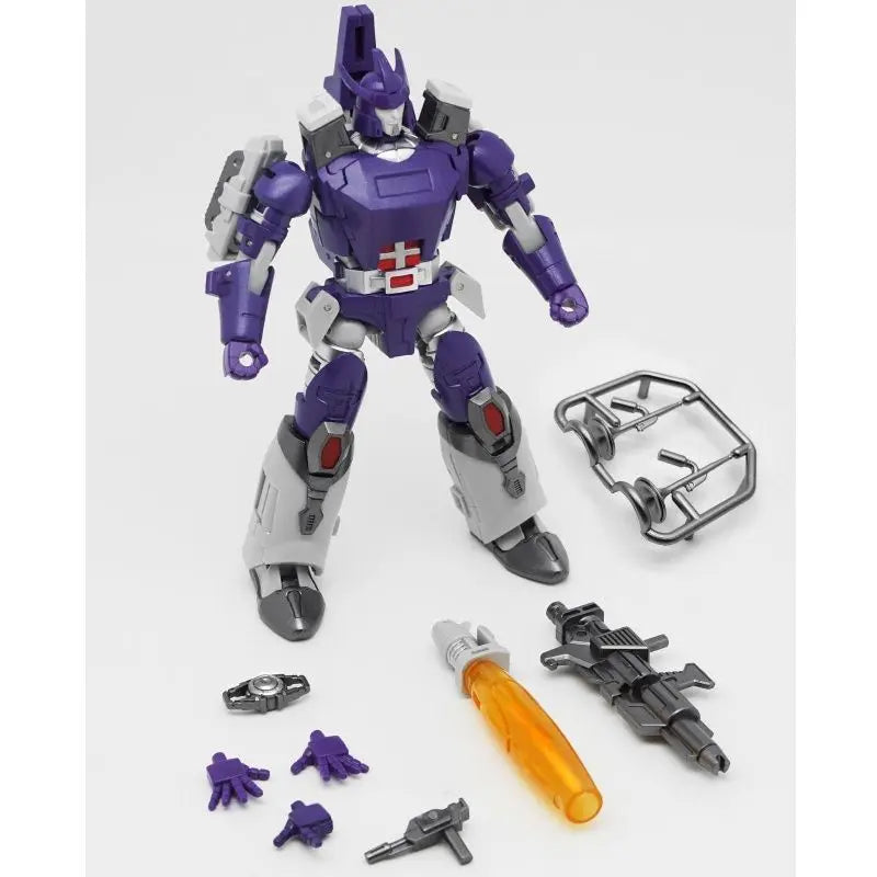 Figurka Transformers Galvatron G1 Goleatron — mały fioletowy model z wbudowanym działem