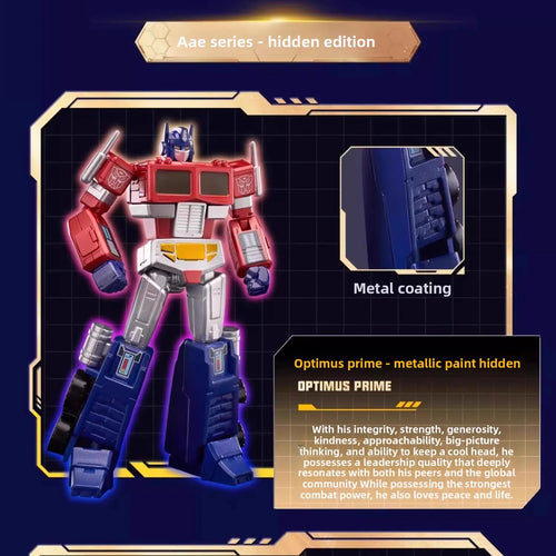 Figurka Transformers Optimus Prime z tajnym metalicznym malowaniem — Alpha Action Elite Chase