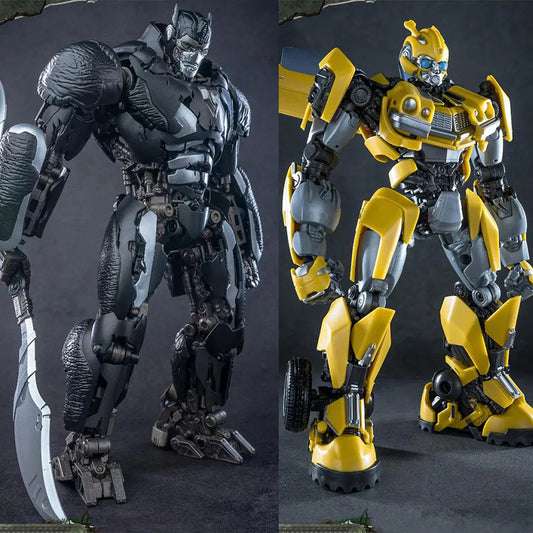 Zestaw 2 figurek Transformers Scourge i Bumblebee — model AMK Rise of the Beasts