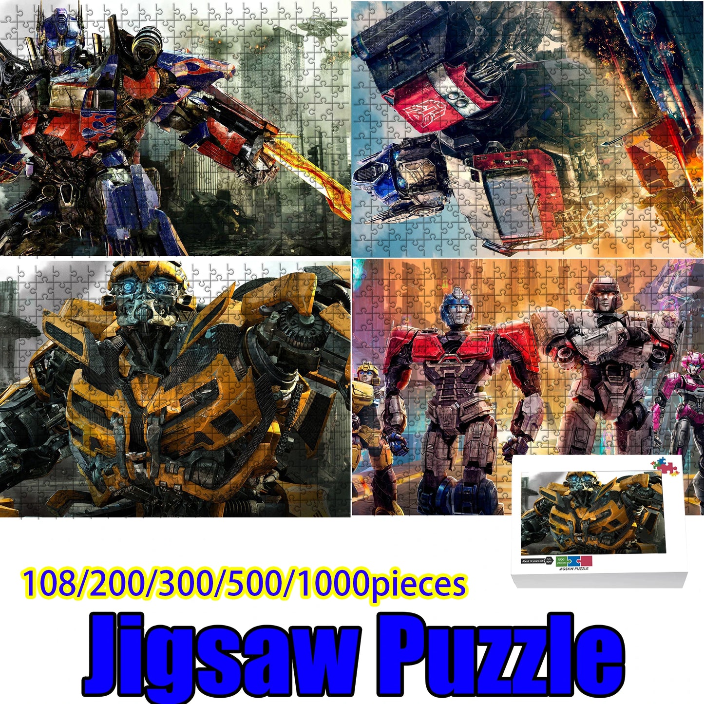 Puzzle Transformers Megatron i Optimus Prime — 1000 elementów