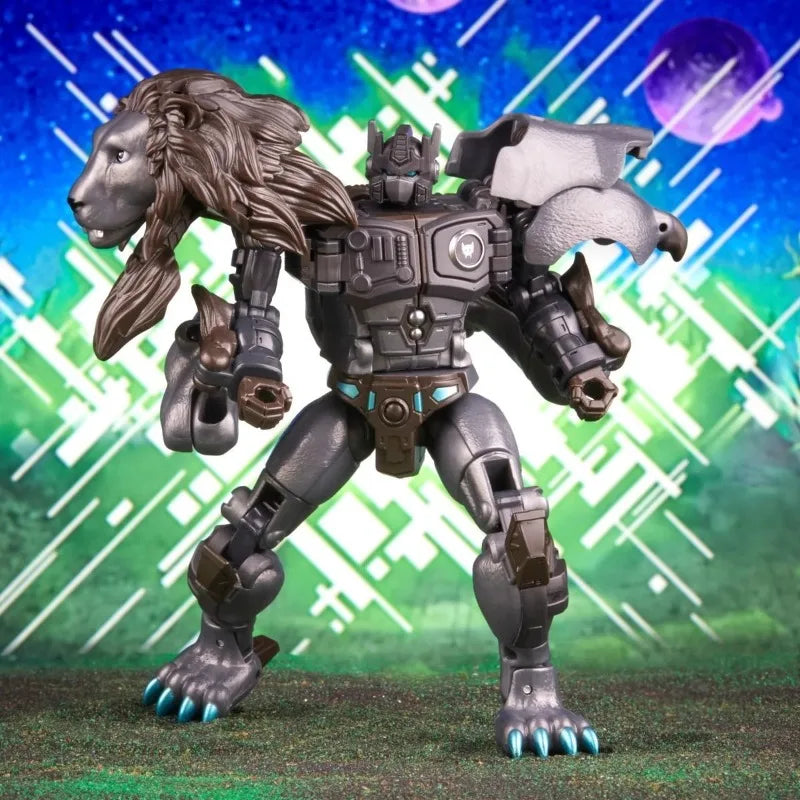 Figurka Transformers Leo Prime Nemesis Voyager — rycząca edycja Hasbro Maximal