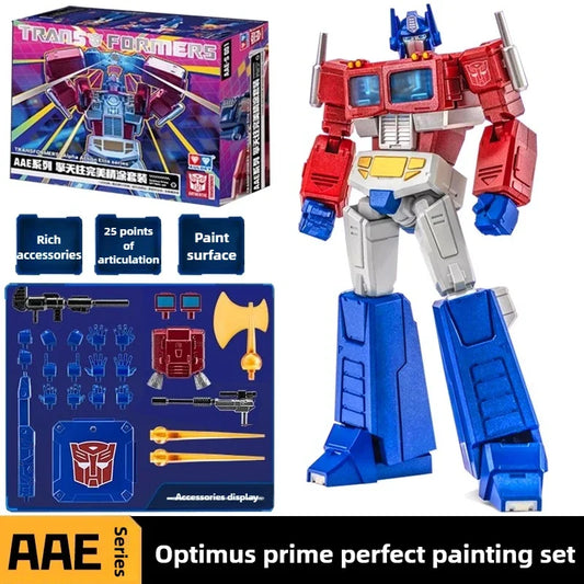 Figurka Transformers Optimus Prime z wykończeniem premium — Alpha Action Elite z dopracowanym malowaniem