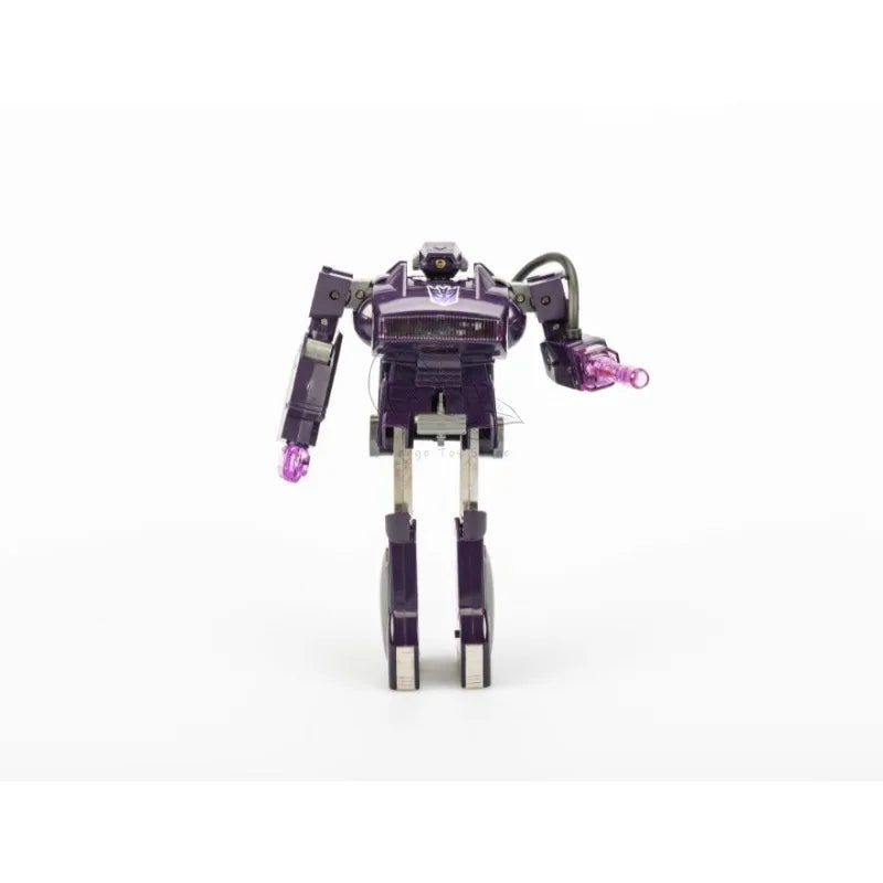 Figurka Transformers Shockwave G1 84-86 — reedycja z wbudowanym karabinem i pełnym pudełkiem