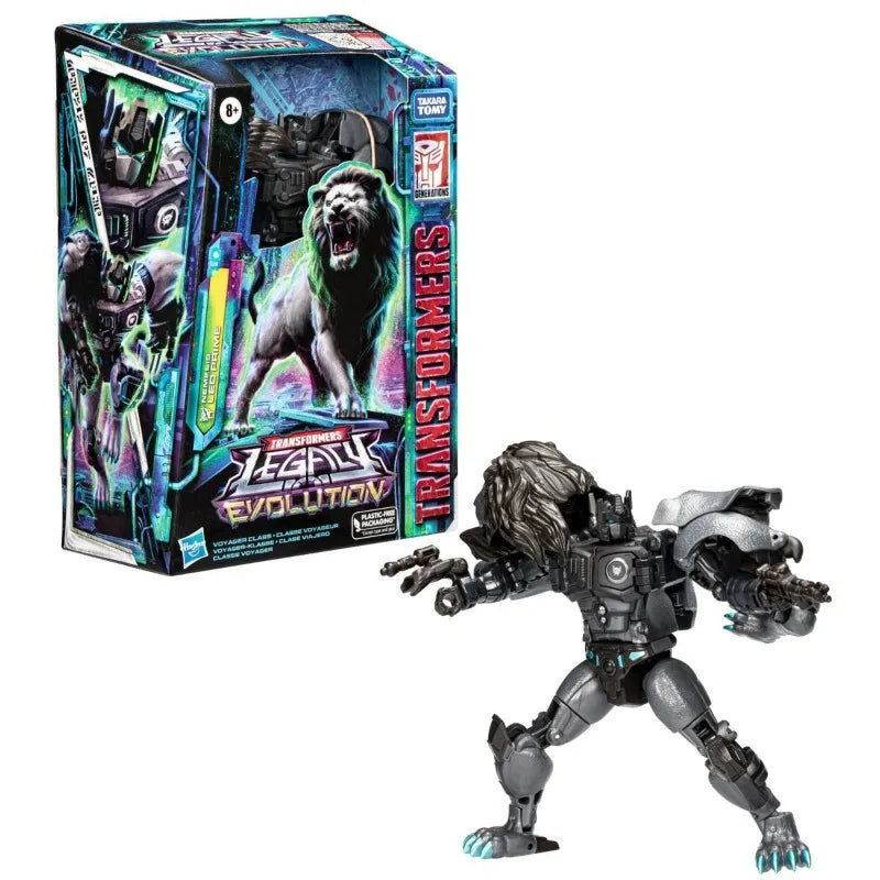 Figurka Transformers Leo Prime Nemesis Voyager — rycząca edycja Hasbro Maximal
