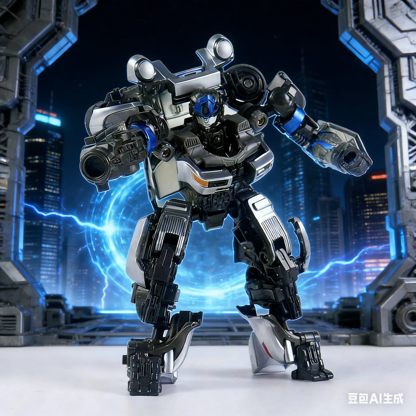 Figurka Transformers Mirage Ghost Car SS105 — srebrny CY-01 Rise of the Beasts