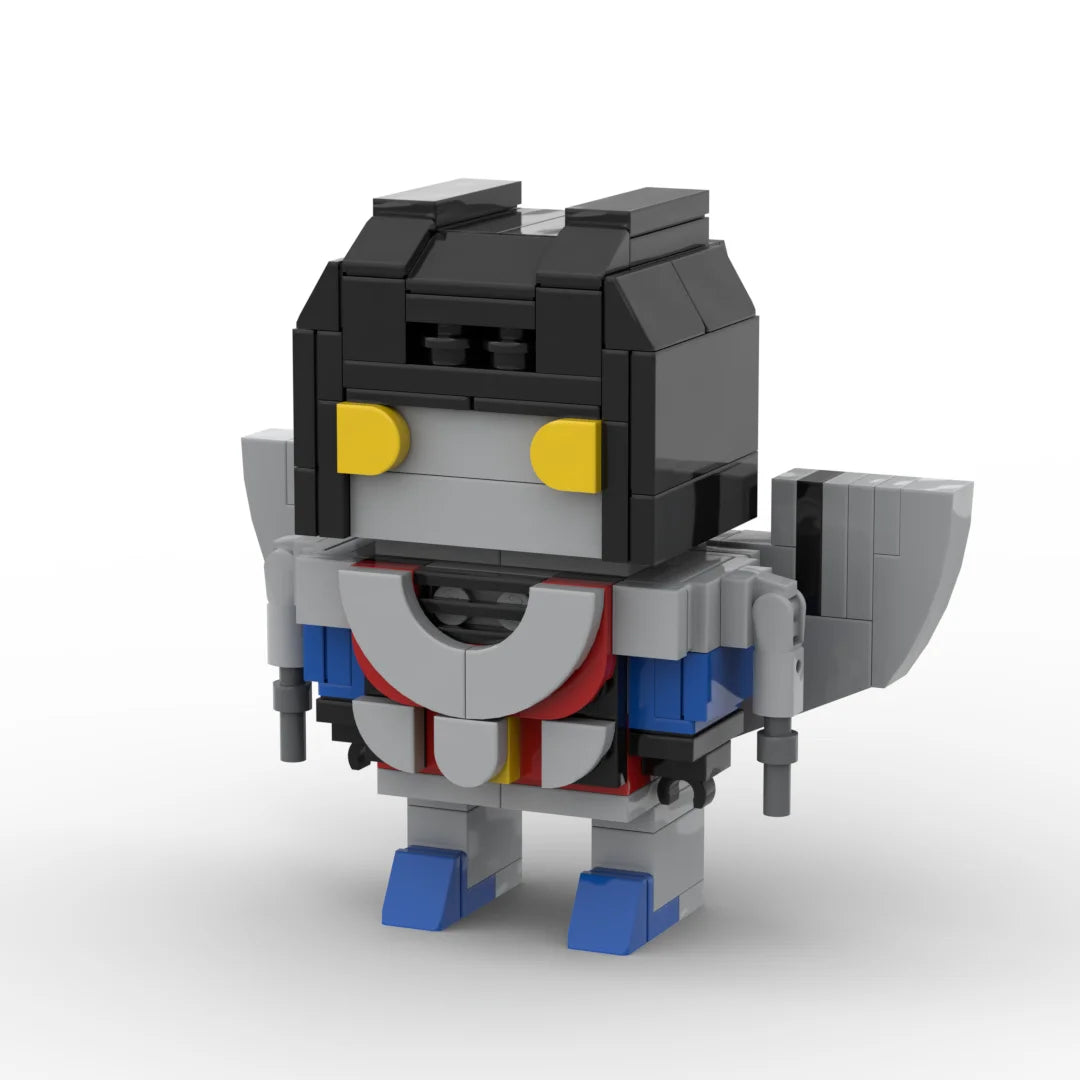 Figurka Transformers Starscream One Chibi Edition — Ciemnoszary klocek z toporem Decepticona