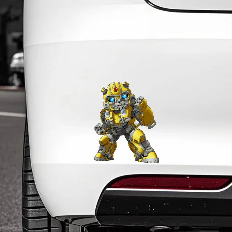 Naklejka Transformers Bumblebee UV — Trójkątna naklejka na szybę samochodową