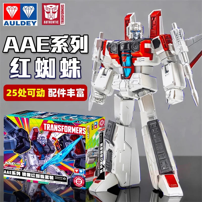 Figurka Transformers Starscream Shattered Glass — przegubowy robot 16cm