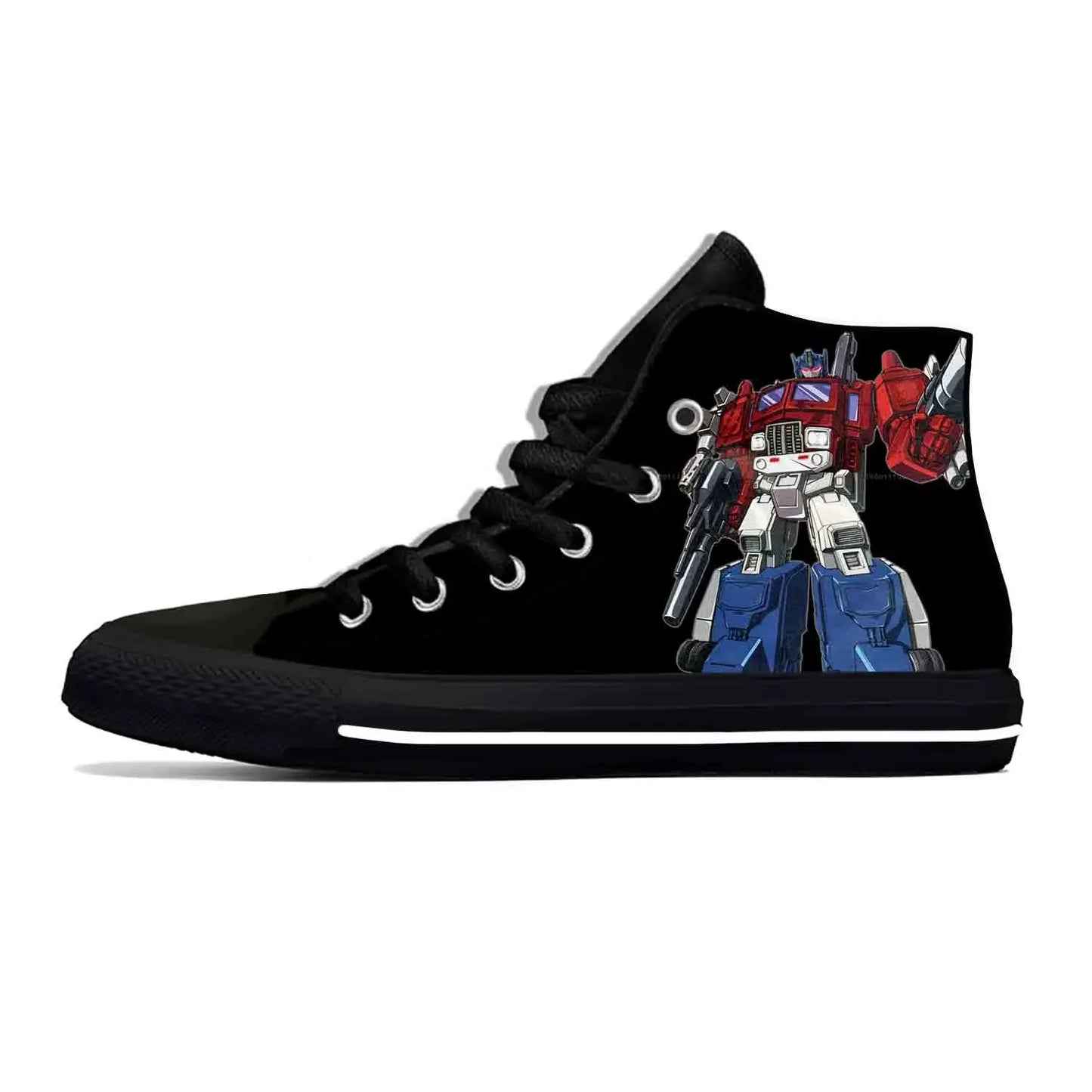 Czarne wysokie trampki Transformers – Styl