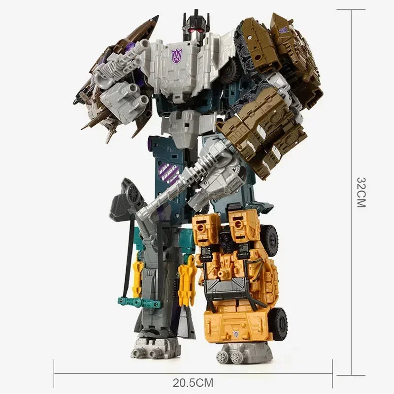 Figurka Transformers Bruticus HaiZhiXing — kompletny łączony model KO z pięciu robotów