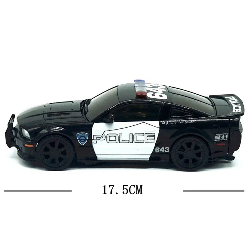Figurka Transformers Barricade LS02 — czarny radiowóz w trybie bojowym