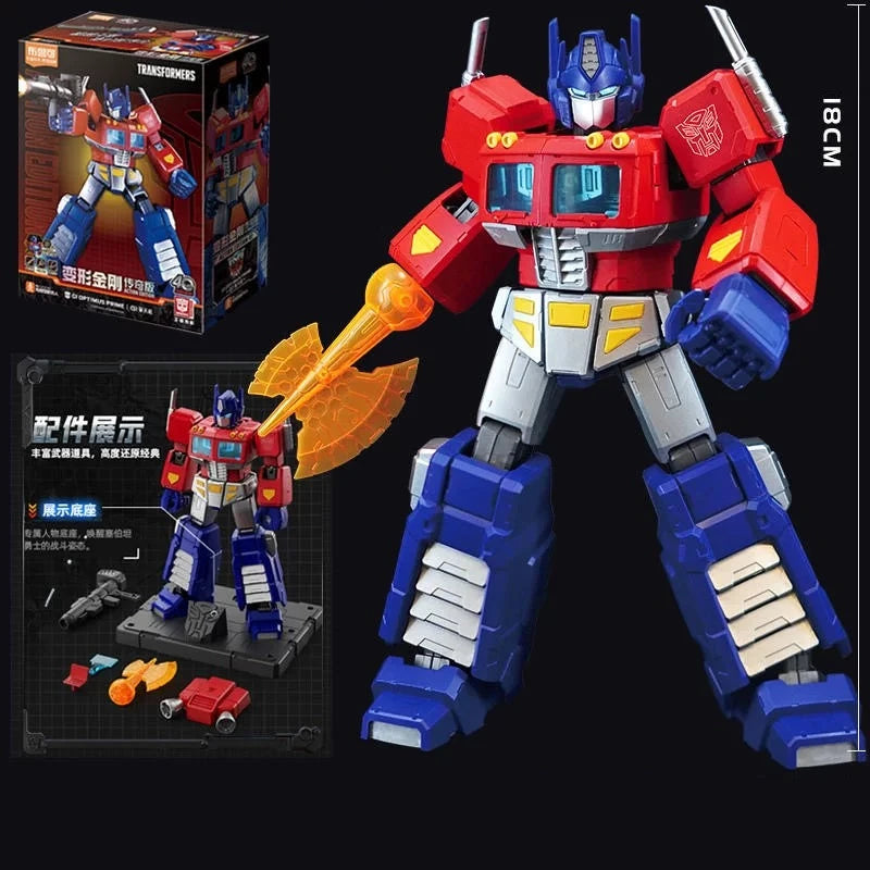 Figurka Transformers Optimus Prime 18 cm — edycja kolekcjonerska ze świecącym toporem