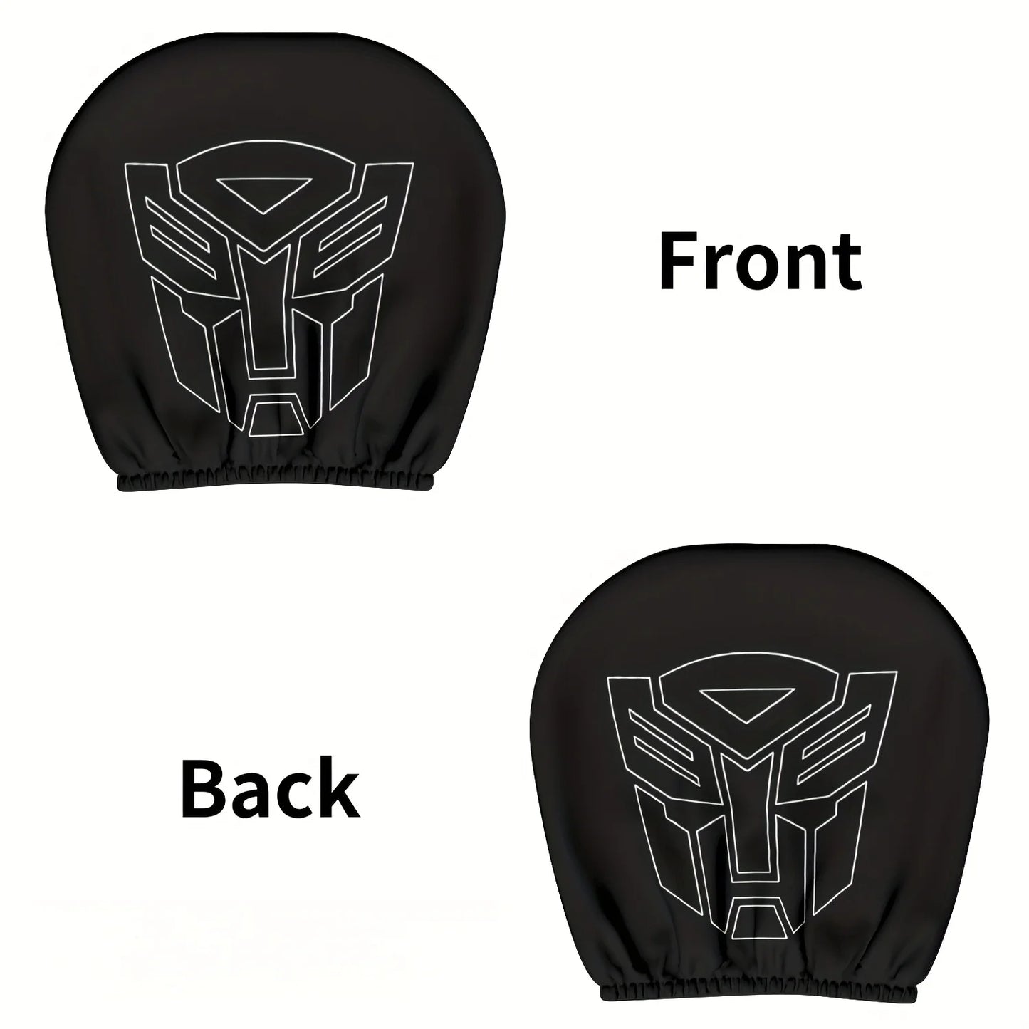 Pokrowce na zagłówki Transformers Autobot — Zestaw 2 osłon na fotele samochodowe
