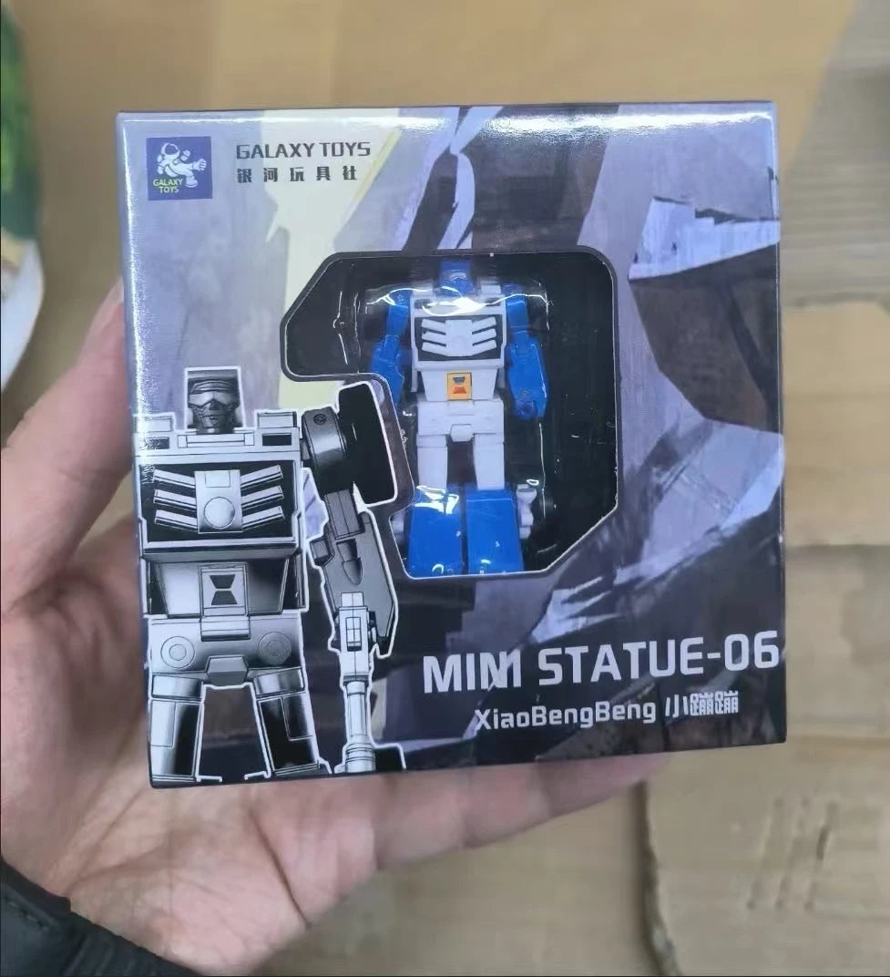 Mini figurka Transformers G1 w niebiesko-białej wersji — Niespodziankowa statuetka kieszonkowa