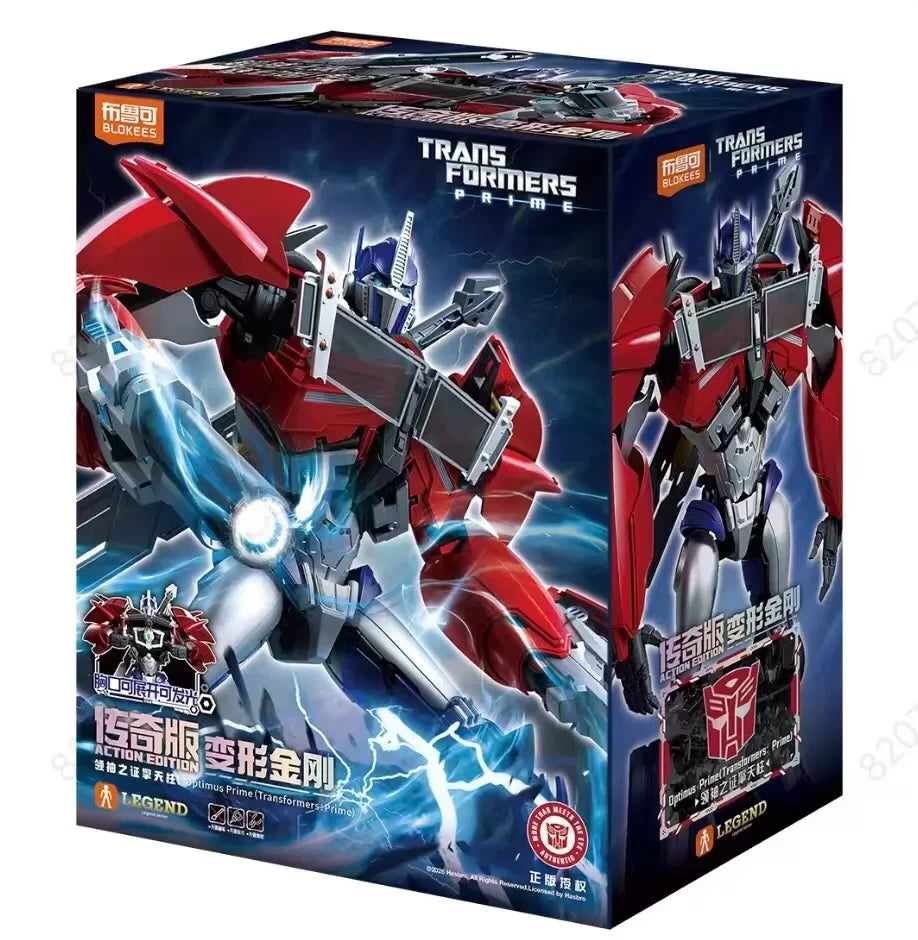 Figurka Transformers Optimus Prime TFP Blokees — Niebieski model Prime do składania
