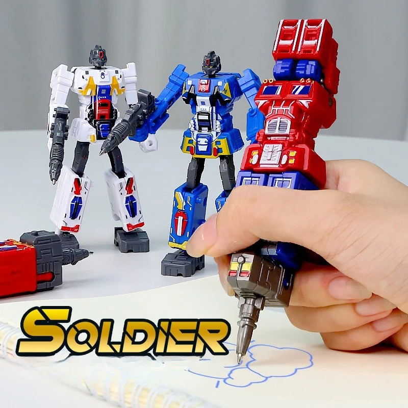Zabawka Transformers 2 w 1 — niebieski długopis