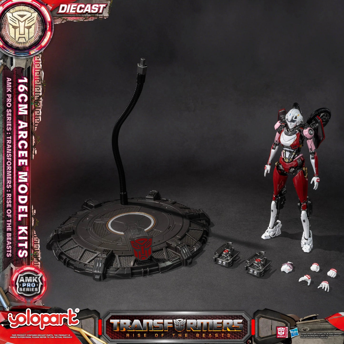 Figurka Transformers Arcee 16cm — zestaw AMK Pro Rise of the Beasts